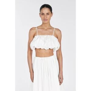 DISSH White Bubble Crop top